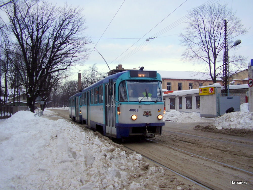Рига, Tatra T3A № 40838