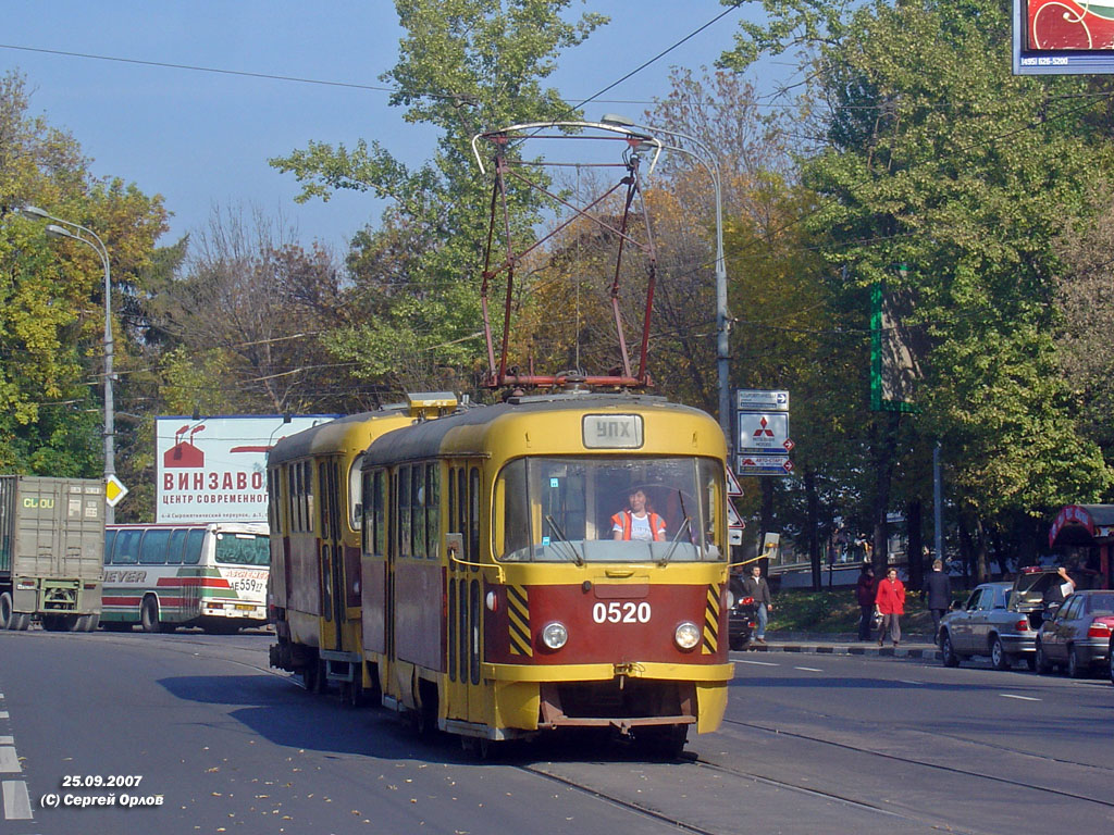 Москва, Tatra T3SU № 0520