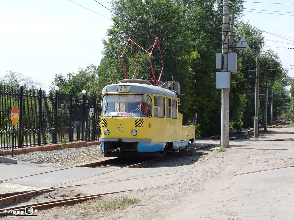 Волгоград, Tatra T3SU (двухдверная) № 55