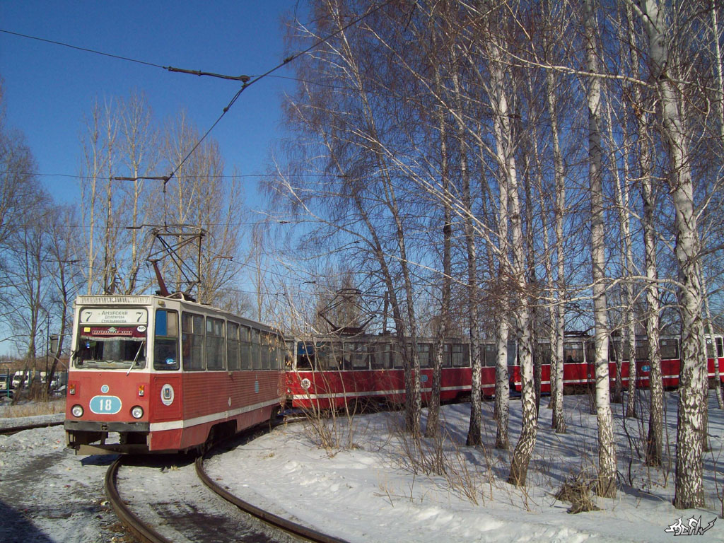 Омск, 71-605 (КТМ-5М3) № 18