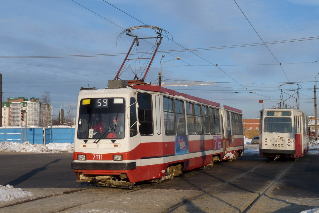 Санкт-Петербург, 71-147А (ЛВС-97А) № 7111; Санкт-Петербург, ЛМ-68М № 7533