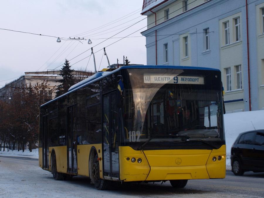 Львів, ЛАЗ E183D1 № 102 Львів, ЛАЗ E183D1 № 102