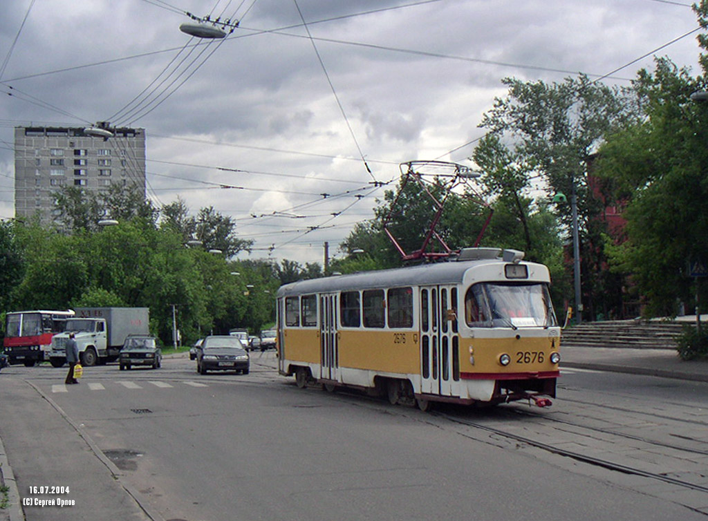 Москва, Tatra T3SU № 2676