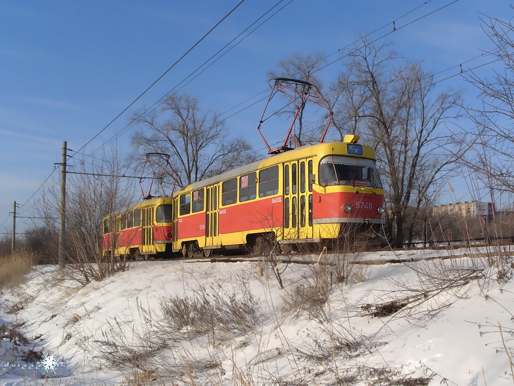 Волгоград, Tatra T3SU № 5748; Волгоград, Tatra T3SU № 5747