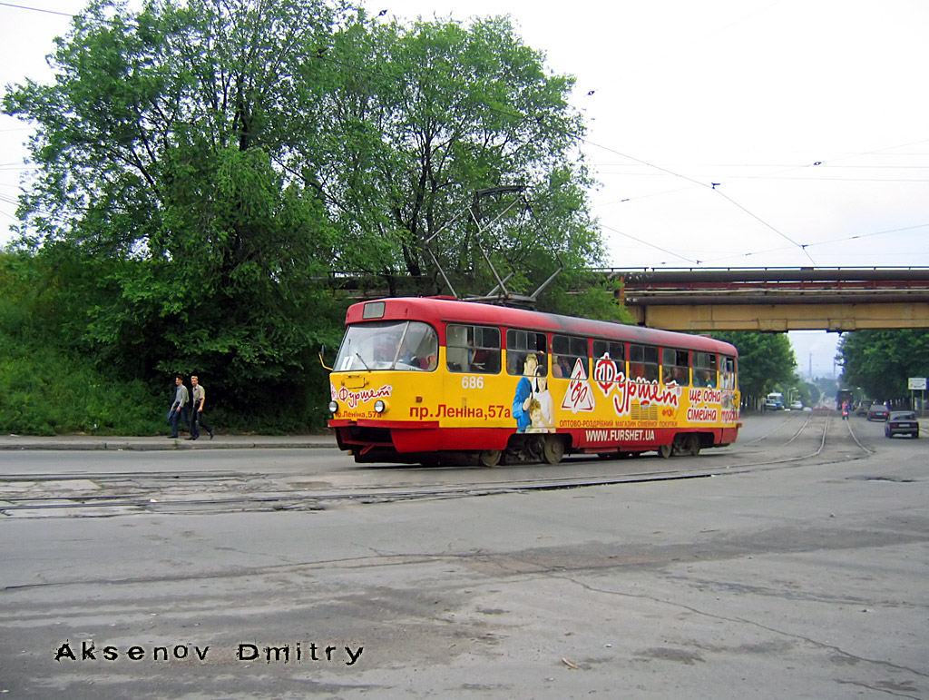 Kamjans'ke, Tatra T3SU č. 686