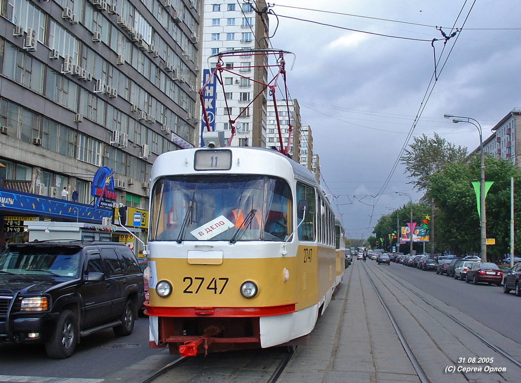 Moskva, Tatra T3SU č. 2747