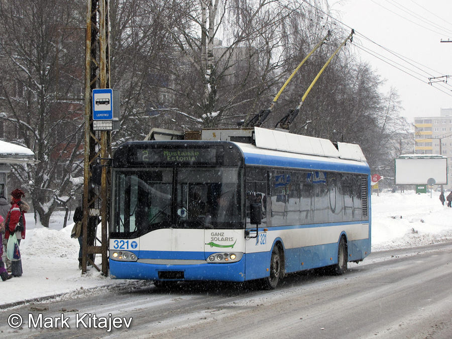 Tallinn, Solaris Trollino II 12 Ganz N°. 321 Tallinn, Solaris Trollino II 12 Ganz N°. 321