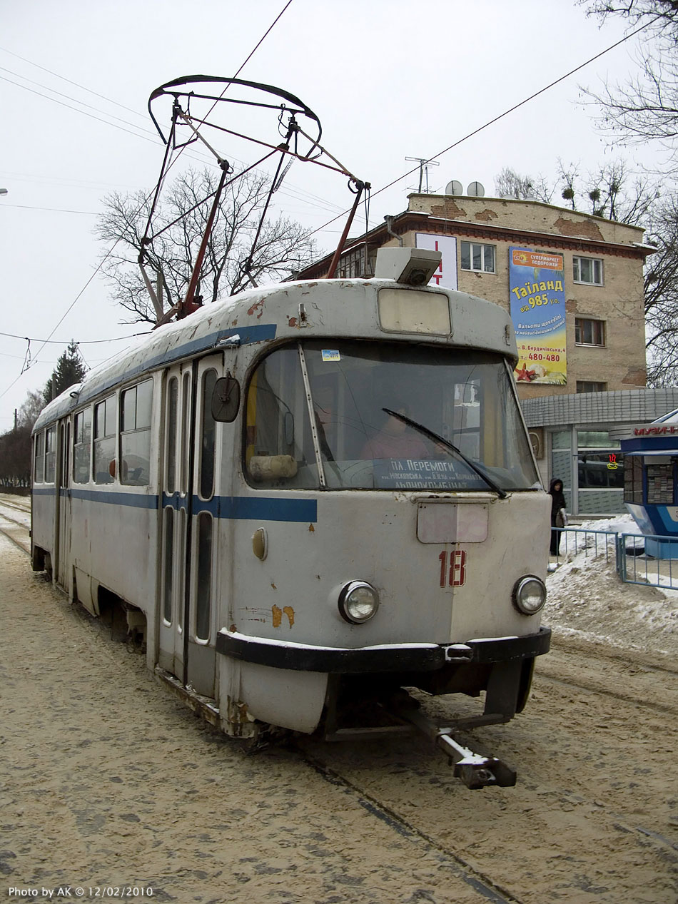 Житомир, Tatra T4SU № 18
