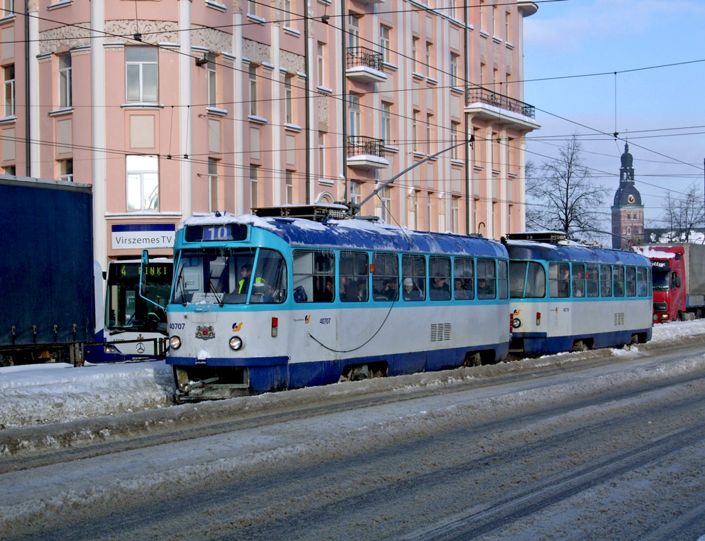 Рига, Tatra T3A № 40707