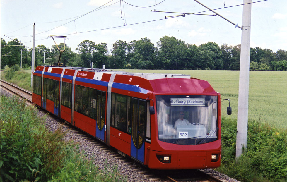 Хемниц, Bombardier 6NGT-LDZ № 413; Хемниц — Трамвайно-железнодорожная система «Хемницер Модель»