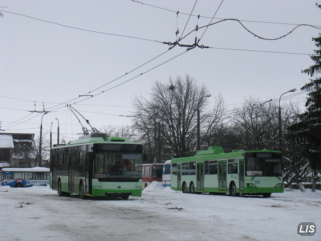 Крымский троллейбус, Богдан Т70115 № 310; Луцк, Богдан E231 № 209; Луцк — Новые троллейбусы «Богдан»