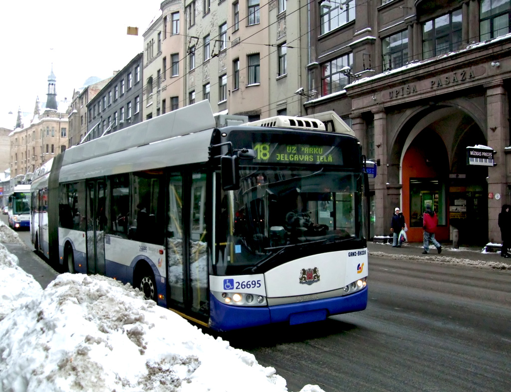 Riga, Solaris Trollino III 18 Ganz-Škoda — 26695