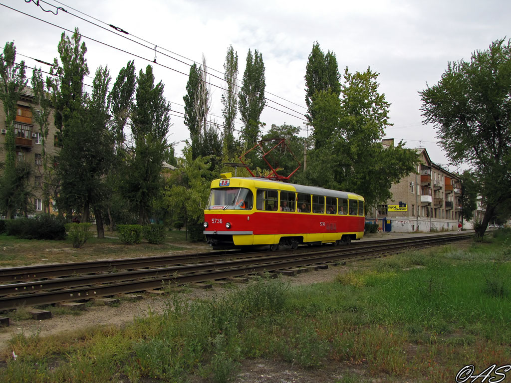 Волгоград, Tatra T3SU № 5736
