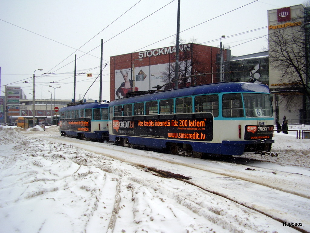 Рига, Tatra T3A № 51081