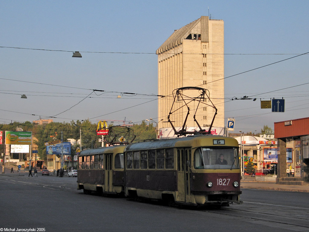 Харьков, Tatra T3SU (двухдверная) № 1827