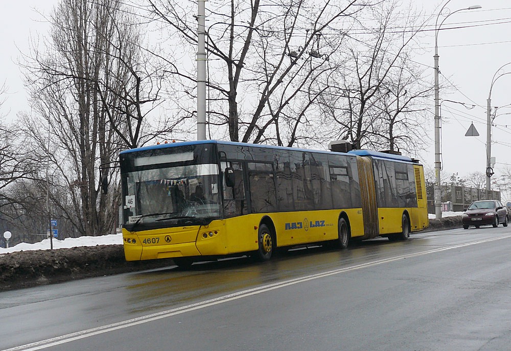 Киев, ЛАЗ E301D1 № 4607