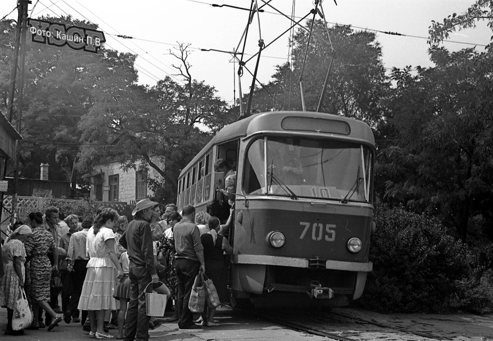 Донецк, Tatra T3SU (двухдверная) № 705