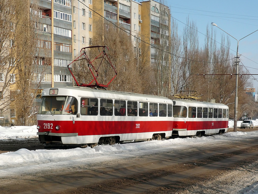 Самара, Tatra T3SU (двухдверная) № 2192