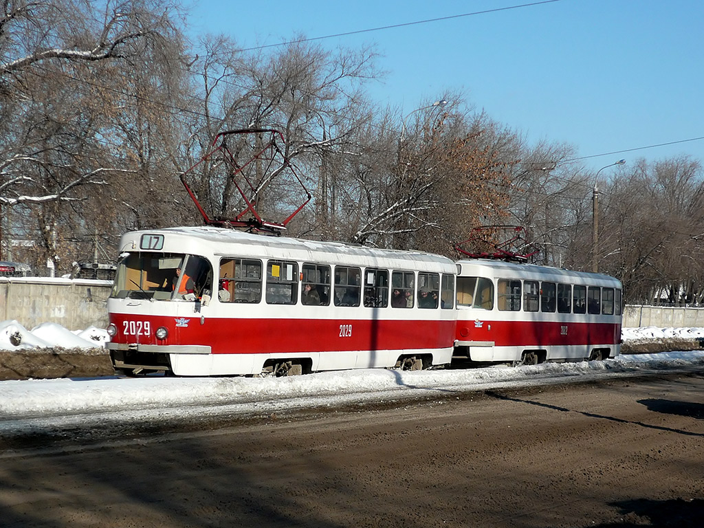 Самара, Tatra T3SU (двухдверная) № 2029