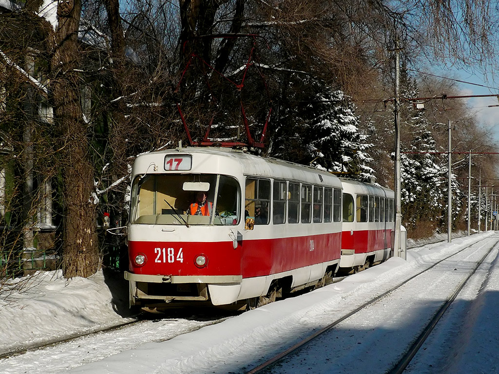 Самара, Tatra T3SU (двухдверная) № 2184