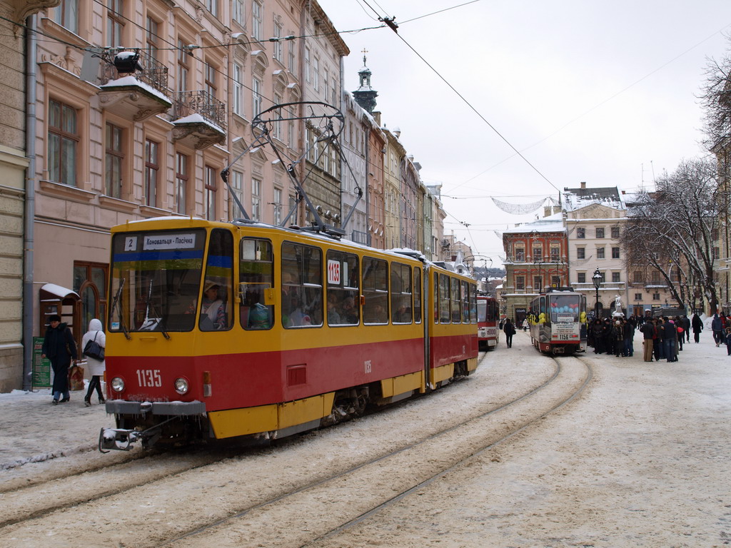 Львов, Tatra KT4SU № 1135