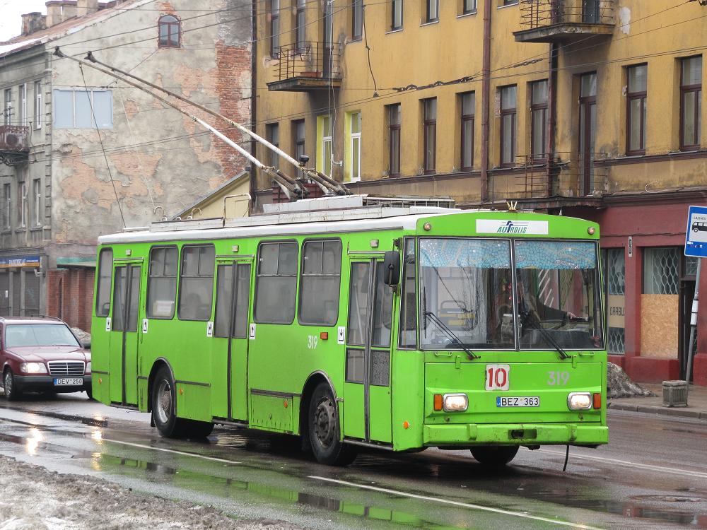 Каунас, Škoda 14Tr89/6 № 319