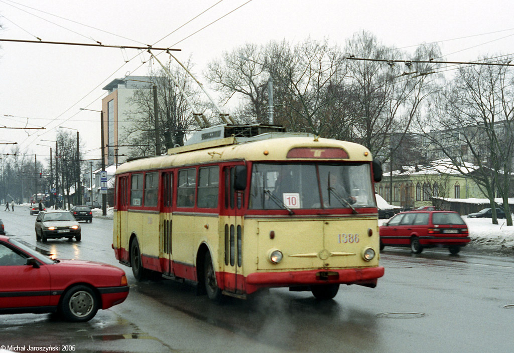 Вильнюс, Škoda 9TrH29 № 1386