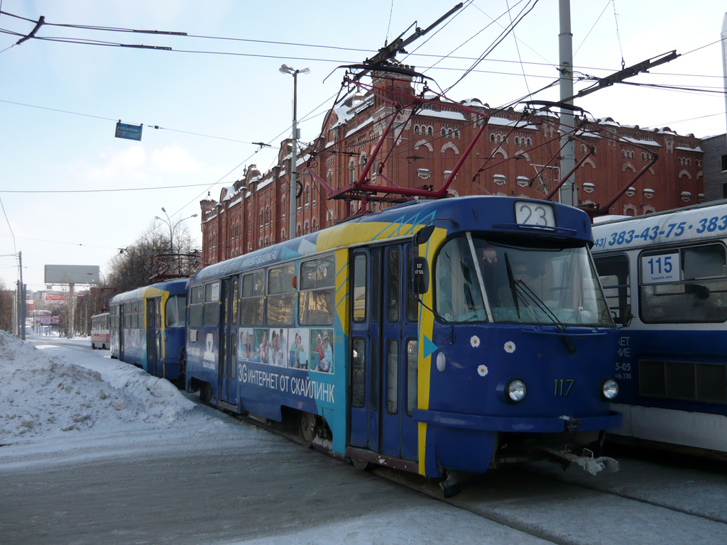 Екатеринбург, Tatra T3SU (двухдверная) № 117