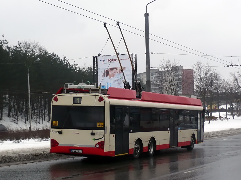 Вильнюс, Solaris Trollino II 15 AC № 2712; Вильнюс — Проишествия, ДТП, поломки