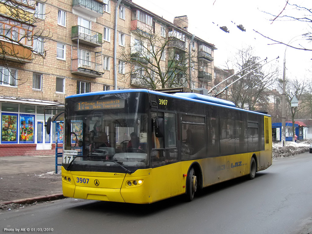 Киев, ЛАЗ E183D1 № 3907 Киев, ЛАЗ E183D1 № 3907