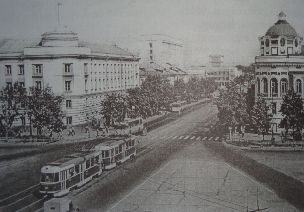 Тверь, Tatra T3SU № 125; Тверь — Старые фотографии (1917—1991); Тверь — Трамвайные линии: Центральный район; Тверь — Троллейбусные линии: Центральный район