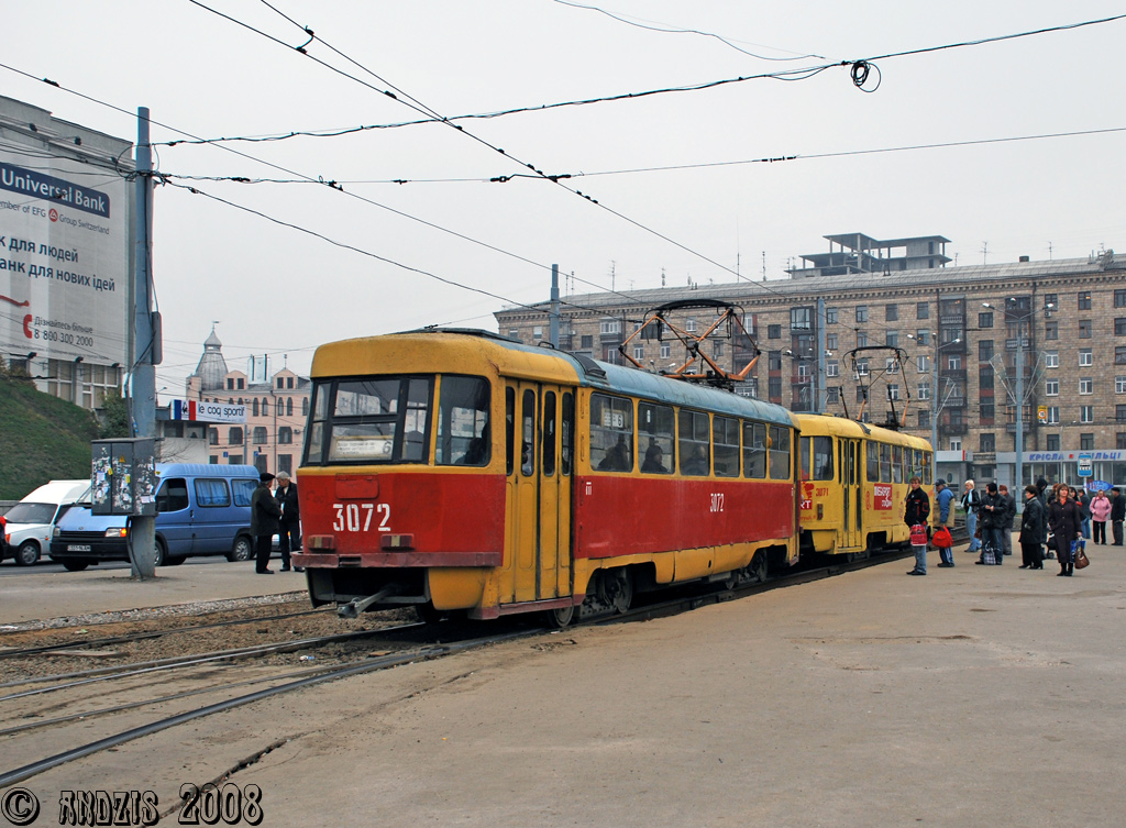 Харьков, Tatra T3SU (двухдверная) № 3072