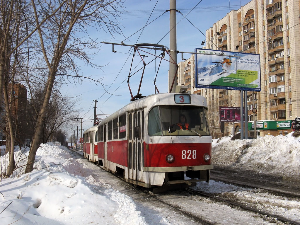 Самара, Tatra T3SU № 828