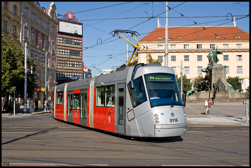 Prague, Škoda 14T Elektra № 9116