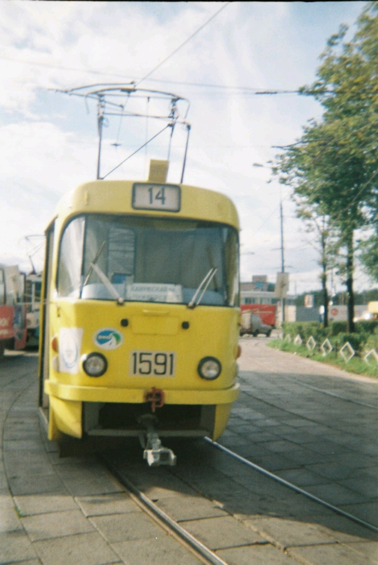 Москва, Tatra T3SU № 1591