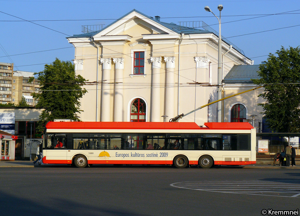 Vilnius, Solaris Trollino II 15 AC č. 1680