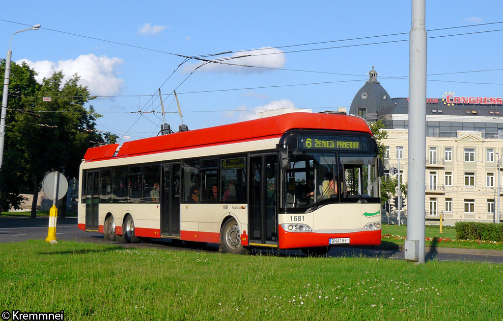 Вильнюс, Solaris Trollino II 15 AC № 1681