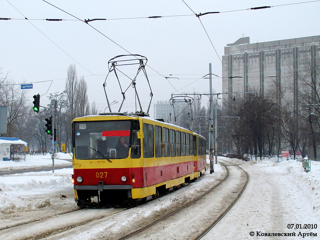Киев, Tatra T6B5SU № 027