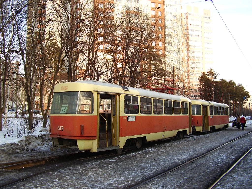 Екатеринбург, Tatra T3SU (двухдверная) № 613