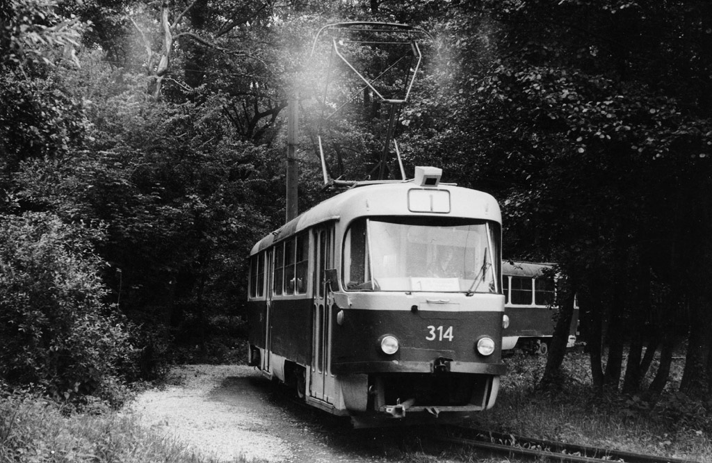 Калининград, Tatra T4SU № 314; Калининград — Старые фотографии