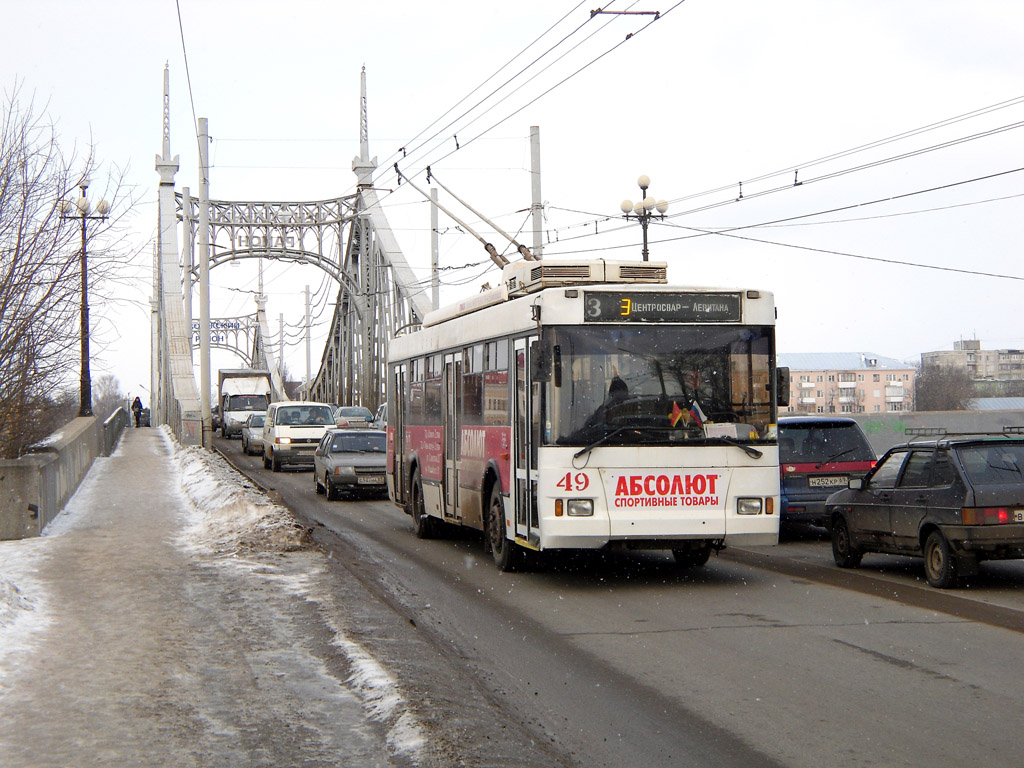 Цвер, Тролза-5275.05 «Оптима» № 49; Цвер — Троллейбусные линии: Центральный район