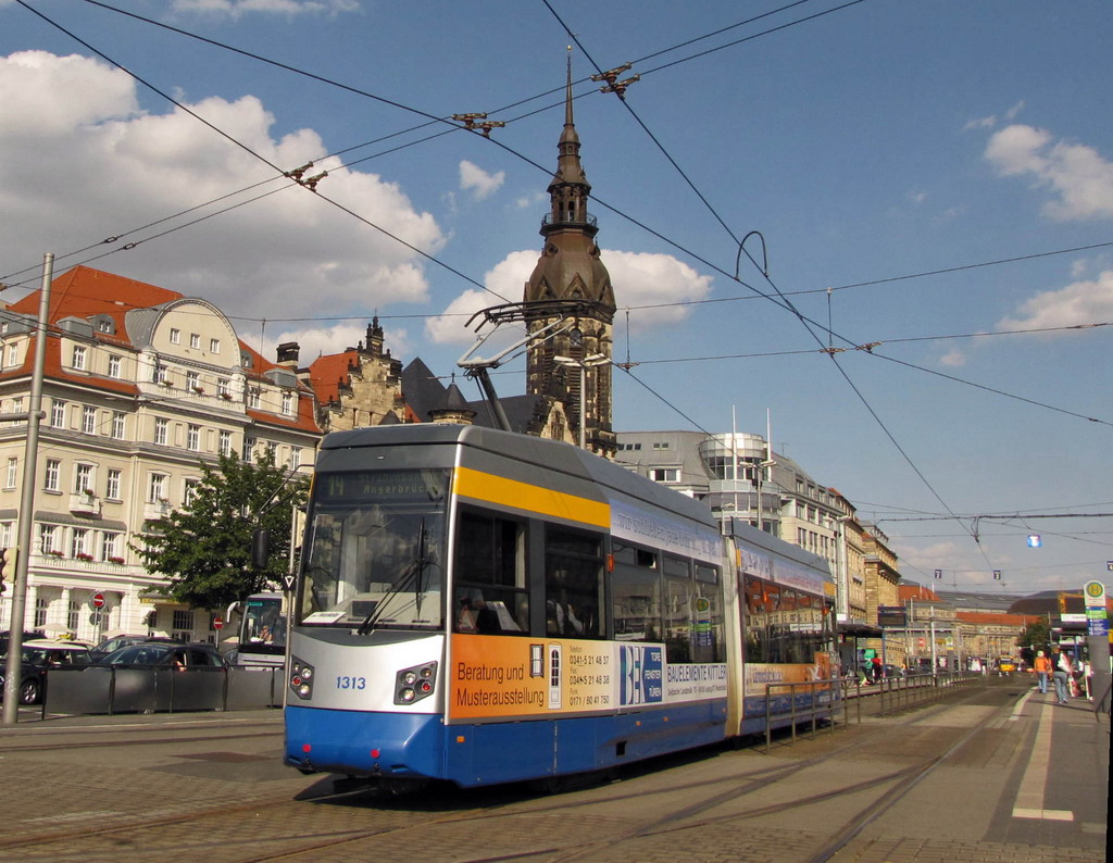 Лейпциг, Leoliner Fahrzeug-Bau Leipzig NGTW6L № 1313