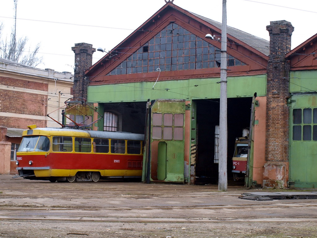 Одесса, Tatra T3SU № 2980; Одесса — Трамвайное депо им. Ильча / ВРМ