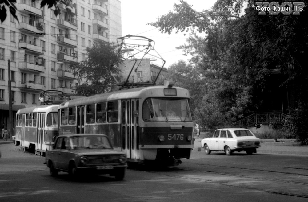 Москва, Tatra T3SU № 5476
