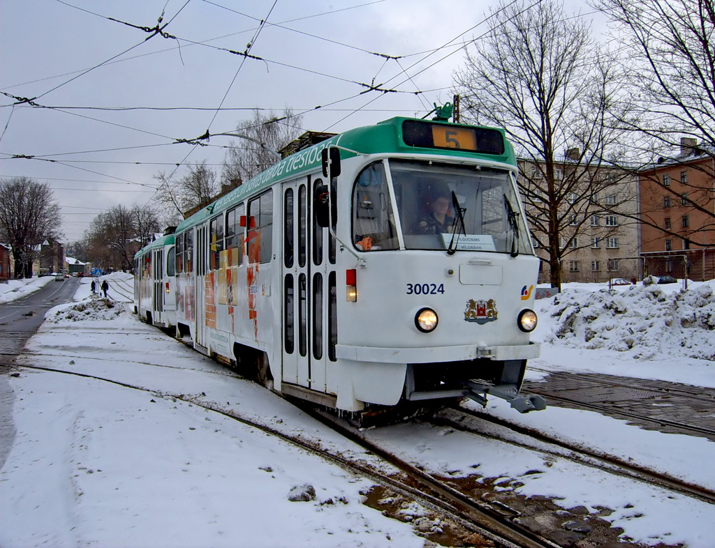 Рига, Tatra T3A № 30024