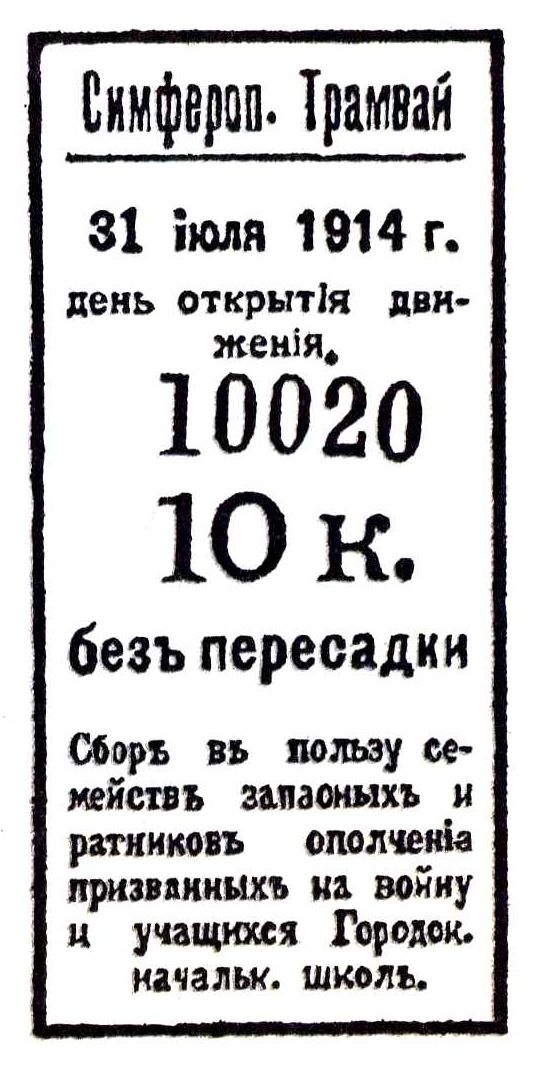 Крымский троллейбус — Проездные документы