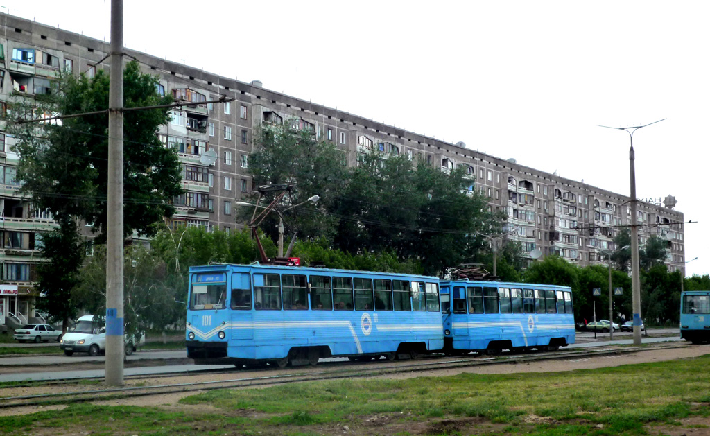 Павлодар, 71-605 (КТМ-5М3) № 101; Павлодар, 71-605 (КТМ-5М3) № 100