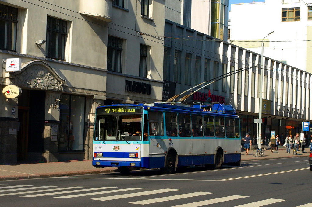 Рига, Škoda 14Tr18/6M № 24160