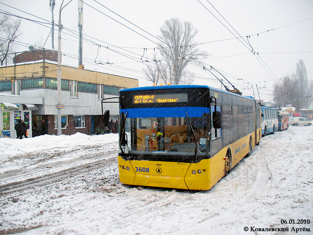 Киев, ЛАЗ E301D1 № 3608