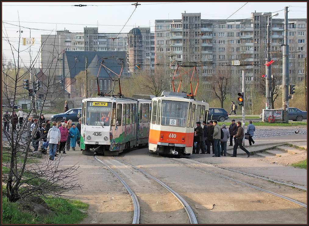 Калининград, Tatra KT4SU № 436; Калининград, Tatra KT4D № 610